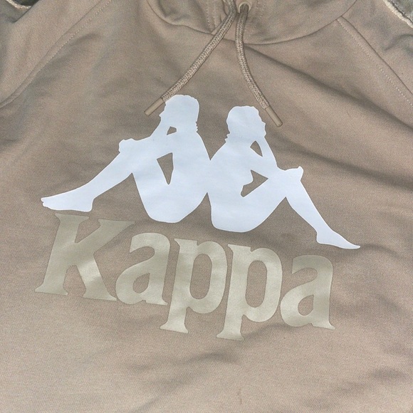 Kappa Heavyweight Fleece Hoodie Beige Colourway - Picture 2 of 4